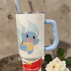 Pokemon Blue and White Mug with Character Design